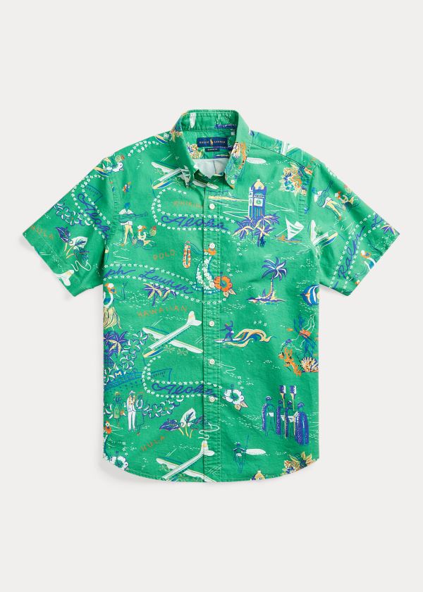 Men's Polo Ralph Lauren Classic Fit Tropical Shirts | 124867WZY